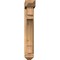 Ekena Millwork Merced Arts and Crafts Smooth Bracket w/ Offset Brace, Western Red Cedar, 5 1/2"W x 22"D x 34"H BKT0604X22X34MRC03SWR - alternate 3